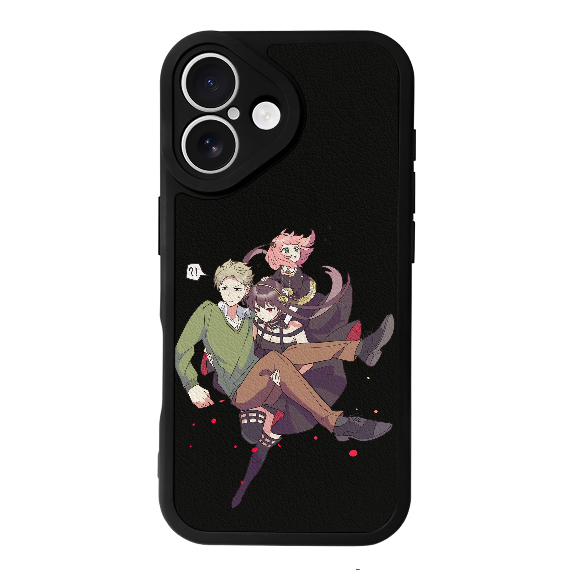 （画像用） SPY×FAMILY间谍家家酒 【iPhone 16シリーズ対応】シリコンスマホケース（レザー調） 材質：シリコン
